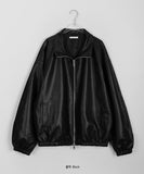 [unisex] Ecued leather over jumper