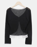 Teden Lace Linen Button Cardigan