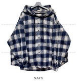 Candy hooded balloon check shirt