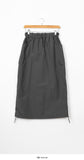 Warmogu Cargo Shirring Long Skirt