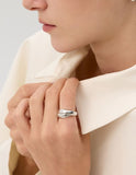 Plump Twist Silver Ring