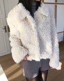 Loewe Collar Fur Short Jacket