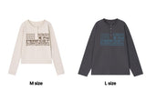 NOBODY Henley Neck Long Sleeve T-Shirt
