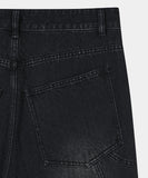 SNAP BIKER DENIM PANTS