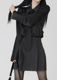 Cuff silky blouse