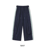 Route Track Color Matching Wide Pants