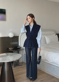 Sello bootcut denim slacks pants