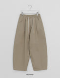 [Unisex] Jingsup Cotton Pintuck Banding Balloon Wide Pants