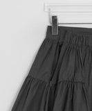 Galten shirring banding midi skirt