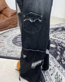 Eldi Fold Damage Denim Pants