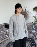 Tove Waffle Henley Neck Long Sleeve