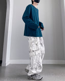 Sculled Wash White Cargo Pants