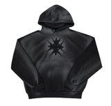 Dark Washing Snap Hoodie