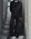 Camper Belted Slit Flared Jeans