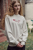 Love You Chain Embroidery Sweatshirt