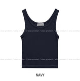 [U-BASIC] Boldy Brushed Crop Sleeveless