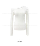 Tino Basic Unbalanced Shoulder Long Sleeve