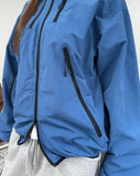 Tail multi-zipper windbreaker