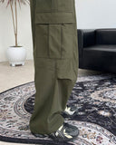 Peuon brushed nylon cargo pants