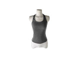 Naron Halter Sleeveless Button V Hood T-Shirt Set