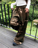 Zerb Camo Banding Pocket Wide-Fit Training Long Pants
