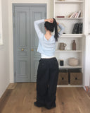 Yoring summer see-through rib cardigan