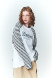Bare Chain Stripe Raglan Long Sleeve