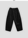 Unisex basic cotton tapered pants
