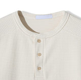 Roach Waffle Henley Neck Long Sleeve
