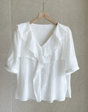 Rapel Frill Puff Short Sleeve Blouse