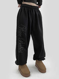 Lehman Lettering Brushed Jogger Pants