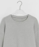 Hutenmo Basic Color Round Knit