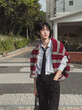 [wool21%] sway multi-stripe cardigan