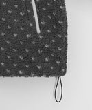 Desili Dot Fleece Anorak Sweatshirt