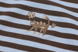 Cat Stripe Ringer Tee