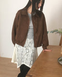 Dome lace see-through unbalanced layered midi skirt