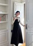 Remine Line Ribbon Tie Knit