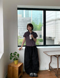 [unisex] Paldos Snap Parachute Nylon Wide Pants
