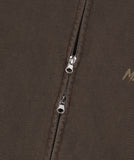 SLASH LOGO PIGMENT ZIP UP HOODIE