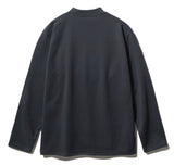 Soft cotton mock neck long sleeve t-shirt