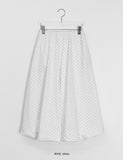 Lyndon Dot Banding Balloon Long Skirt