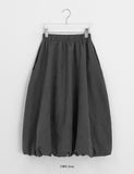 Dolance Suede Balloon Long Skirt