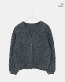 Yufit Fluffy Wool Fur Long Sleeve Cardigan