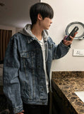 Overfit Hood Detachable Denim Jacket