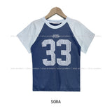 Memory Raglan Semi Crop Tee