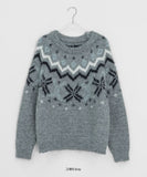 Belhi Hairy Nordic Over Round Knit