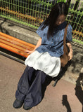 [unisex] Hashin Denim String Wide Pants