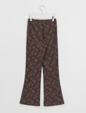 Vigenna Flower Bootcut Banding Pants