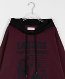 [unisex] Dyna Printed Color Matching Layered Over Hoodie