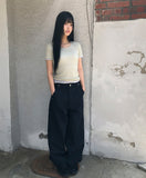 Sweden Curved Cotton Pants